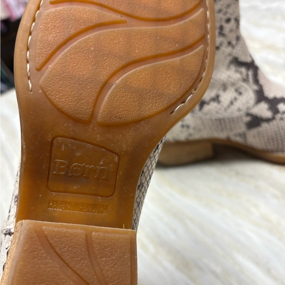 Born Snake Print Ankle Boots - Gray and Black - Picture 5 of 6